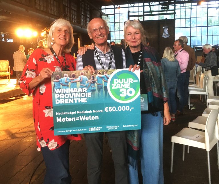 Meten=Weten winnaar van Drenthe bij Duurzame Dertig